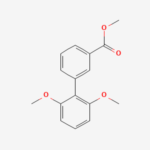 molecular formula C16H16O4 B14117380 Methyl 2',6'-dimethoxy-[1,1'-biphenyl]-3-carboxylate 