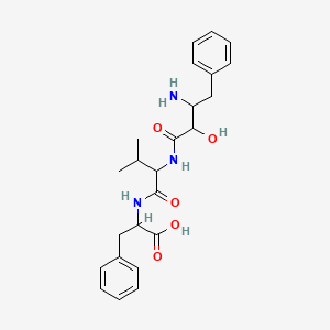 2-[[2-[(3-Amino-2-hydroxy-4-phenylbutanoyl)amino]-3-methylbutanoyl]amino]-3-phenylpropanoic acid