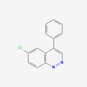 molecular formula C14H9ClN2 B14117439 6-Chloro-4-phenylcinnoline 