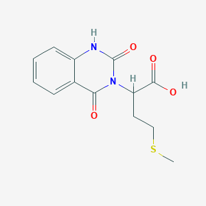 molecular formula C13H14N2O4S B1411744 2-(2,4-Dioxo-1,4-dihydroquinazolin-3(2h)-yl)-4-(methylthio)butanoic acid CAS No. 217457-64-2