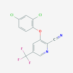 3-(2,4-Dichloro-phenoxy)-5-trifluoromethyl-pyridine-2-carbonitrile