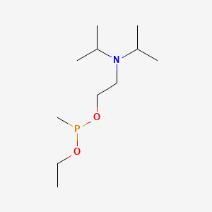 molecular formula C11H26NO2P B14117582 Isopropyl aminoethylmethyl phosphonite CAS No. 57856-11-8