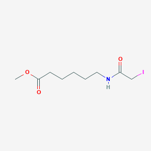 molecular formula C9H16INO3 B1411761 Hexanoic acid, 6-[(2-iodoacetyl)amino]-, methyl ester CAS No. 1802927-87-2