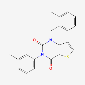 1-(2-methylbenzyl)-3-(3-methylphenyl)thieno[3,2-d]pyrimidine-2,4(1H,3H)-dione