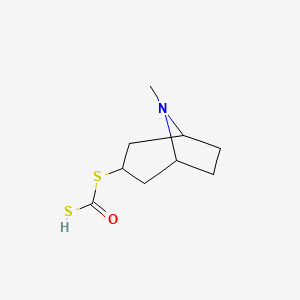 (8-methyl-8-azabicyclo[3.2.1]octan-3-yl)sulfanylmethanethioic S-acid