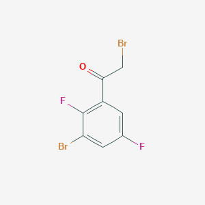 molecular formula C8H4Br2F2O B1411763 3'-Bromo-2',5'-difluorophenacyl bromide CAS No. 1807040-51-2