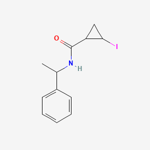 molecular formula C12H14INO B1411765 (1R,2R)-2-Iodo-N-((R)-1-phenylethyl)-cyclopropanecarboxamide CAS No. 1951425-21-0