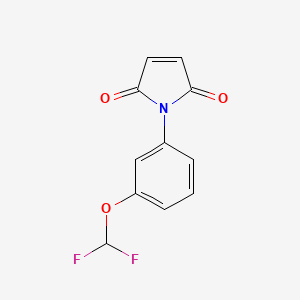 molecular formula C11H7F2NO3 B1411766 1-[3-(Difluoromethoxy)phenyl]-1H-pyrrole-2,5-dione CAS No. 82673-81-2