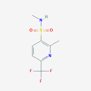 molecular formula C8H9F3N2O2S B1411767 N,2-dimethyl-6-(trifluoromethyl)pyridine-3-sulfonamide CAS No. 2108822-19-9