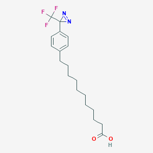 molecular formula C19H25F3N2O2 B141178 11-(4-(3-(Trifluoromethyl)diazirinyl)phenyl)undecanoic acid CAS No. 113274-80-9