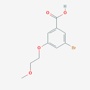 molecular formula C10H11BrO4 B1411781 3-Bromo-5-(2-methoxyethoxy)-benzoic acid CAS No. 1596899-07-8