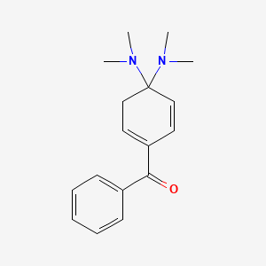 molecular formula C17H22N2O B14117810 [4,4-Bis(dimethylamino)cyclohexa-1,5-dien-1-yl](phenyl)methanone 