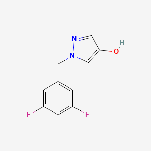 molecular formula C10H8F2N2O B1411782 1-(3,5-二氟苄基)-1H-吡唑-4-醇 CAS No. 1600473-20-8