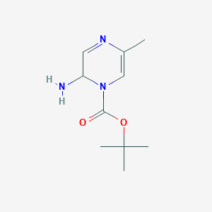 molecular formula C10H17N3O2 B14117829 1(2H)-Pyrazinecarboxylic acid, 2-amino-5-methyl-, 1,1-dimethylethyl ester CAS No. 1823361-43-8