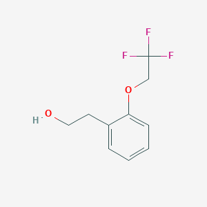 molecular formula C10H11F3O2 B1411784 2-[2-(2,2,2-Trifluoroethoxy)-phenyl]-ethanol CAS No. 1691607-26-7