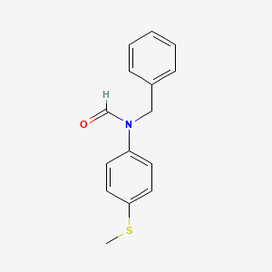 molecular formula C15H15NOS B14117846 N-Benzyl-N-(4-(methylthio)phenyl)formamide 