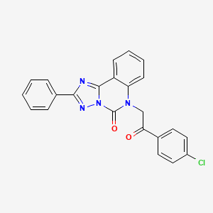 6-[2-(4-Chlorophenyl)-2-oxoethyl]-2-phenyl-[1,2,4]triazolo[1,5-c]quinazolin-5-one