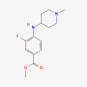 Methyl 3-fluoro-4-((1-methylpiperidin-4-yl)amino)benzoate