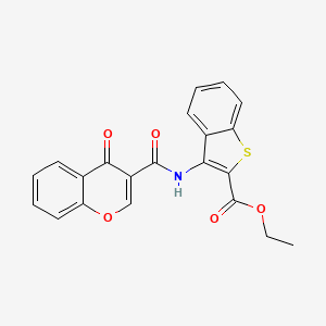 ethyl 3-(4-oxo-4H-chromene-3-carboxamido)benzo[b]thiophene-2-carboxylate