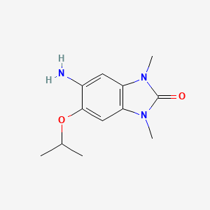 5-Amino-6-isopropoxy-1,3-dimethyl-1H-benzo[d]imidazol-2(3H)-one