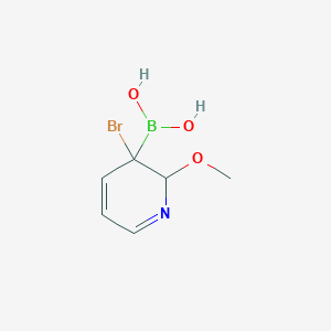 molecular formula C6H9BBrNO3 B14118145 3-Bromo-2-methoxy-pyridine-3-boronic acid 