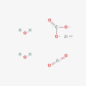 molecular formula CH4O7Zr2 B14118186 dioxozirconium;zirconium(2+);carbonate;dihydrate 