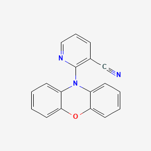 molecular formula C18H11N3O B14118226 2-(10H-Phenoxazin-10-yl)nicotinonitrile 