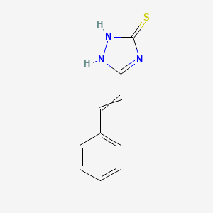 molecular formula C10H9N3S B14118269 5-(2-Phenylethenyl)-1,2-dihydro-1,2,4-triazole-3-thione 