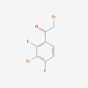 molecular formula C8H4Br2F2O B1411843 3-Bromo-2,4-difluorophenacyl bromide CAS No. 1807168-91-7