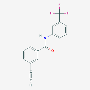molecular formula C16H10F3NO B1411852 3-乙炔基-N-(3-(三氟甲基)苯基)苯甲酰胺 CAS No. 1823154-62-6