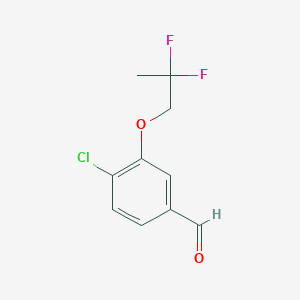 4-Chloro-3-(2,2-difluoropropoxy)benzaldehyde
