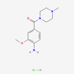 (4-Amino-3-methoxyphenyl)-(4-methylpiperazin-1-yl)methanone, hydrochloride
