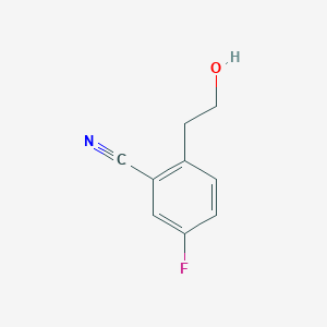 molecular formula C9H8FNO B1411873 5-氟-2-(2-羟乙基)苯甲腈 CAS No. 2050016-94-7