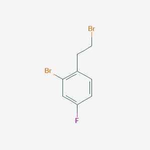 molecular formula C8H7Br2F B1411879 2-Bromo-1-(2-bromoethyl)-4-fluorobenzene CAS No. 1692035-13-4