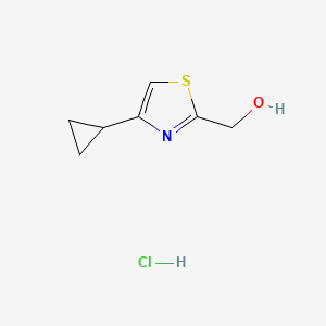 (4-Cyclopropyl-1,3-thiazol-2-yl)methanol hydrochloride