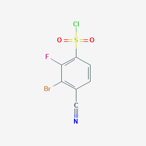 3-Bromo-4-cyano-2-fluorobenzenesulfonyl chloride