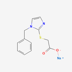 sodium 2-[(1-benzyl-1H-imidazol-2-yl)sulfanyl]acetate
