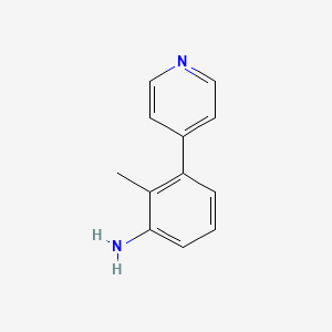 molecular formula C12H12N2 B1411901 2-Methyl-3-(pyridin-4-yl)aniline CAS No. 1699682-10-4