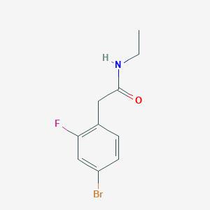 molecular formula C10H11BrFNO B1411903 2-(4-Bromo-2-fluorophenyl)-N-ethylacetamide CAS No. 1788988-87-3