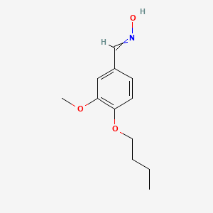 molecular formula C12H17NO3 B14119096 N-[(4-butoxy-3-methoxyphenyl)methylidene]hydroxylamine 