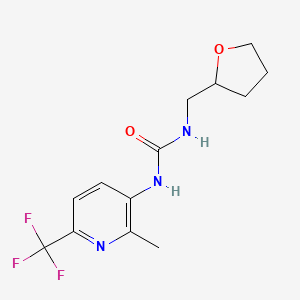 N-[2-Methyl-6-(trifluoromethyl)pyridin-3-yl]-N'-(tetrahydrofuran-2-ylmethyl)urea