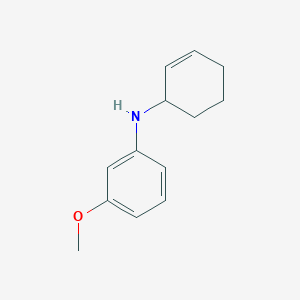 molecular formula C13H17NO B14119163 N-cyclohex-2-en-1-yl-3-methoxyaniline 