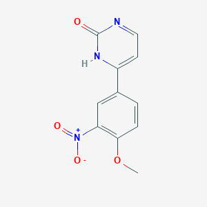 4-(4-Methoxy-3-nitrophenyl)pyrimidin-2-ol