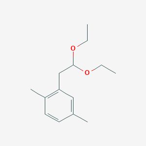 molecular formula C14H22O2 B14119217 2-(2,2-Diethoxyethyl)-1,4-dimethylbenzene 