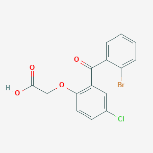 2-[2-(2-Bromobenzoyl)-4-chlorophenoxy]acetic acid