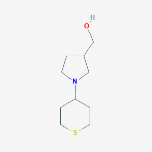 molecular formula C10H19NOS B1411923 [1-(Thian-4-yl)pyrrolidin-3-yl]methanol CAS No. 1598831-73-2