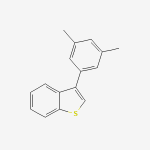 molecular formula C16H14S B14119230 3-(3,5-Dimethylphenyl)benzo[b]thiophene 