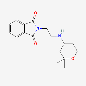 2-{2-[(2,2-dimethyltetrahydro-2H-pyran-4-yl)amino]ethyl}-1H-isoindole-1,3(2H)-dione