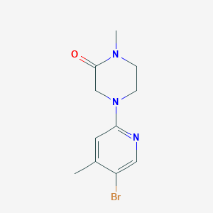 molecular formula C11H14BrN3O B1411924 4-(5-溴-4-甲基吡啶-2-基)-1-甲基哌嗪-2-酮 CAS No. 1775149-08-0