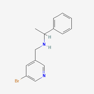 molecular formula C14H15BrN2 B1411925 [(5-Bromopyridin-3-yl)methyl](1-phenylethyl)amine CAS No. 1775695-54-9